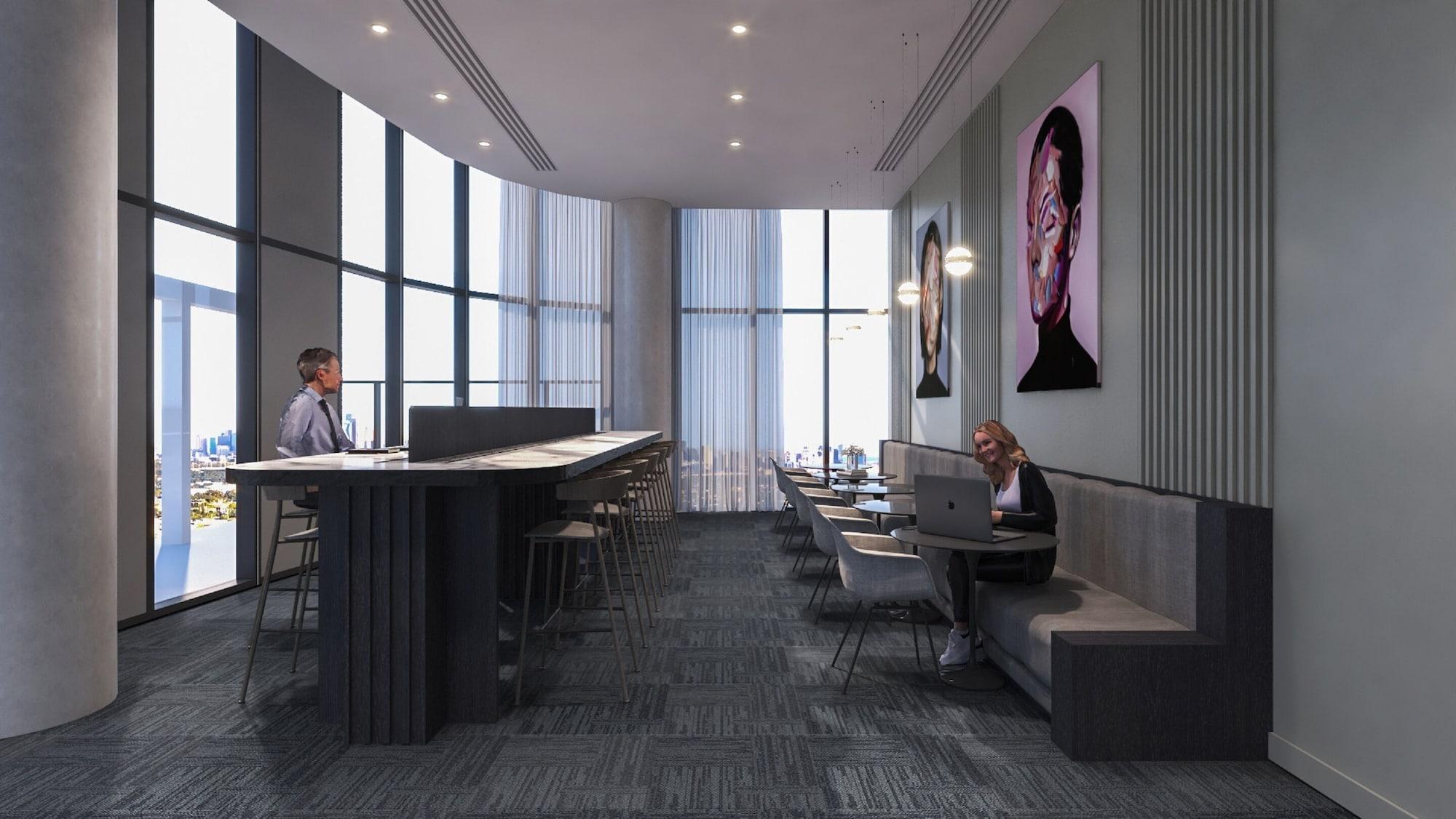 Aparthotel Oakwood Premier Melburne Exterior foto The lounge at the airport
