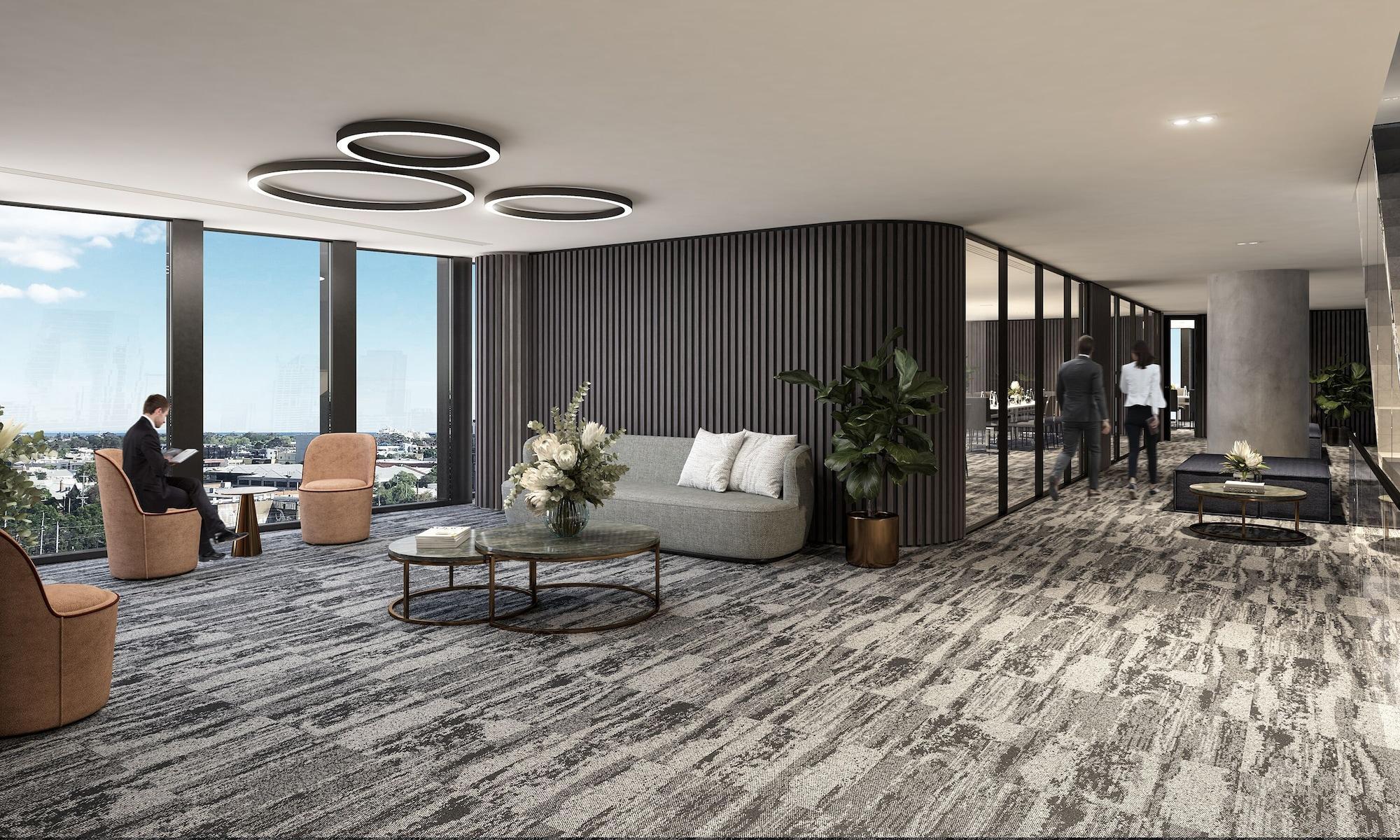 Aparthotel Oakwood Premier Melburne Exterior foto Office interior